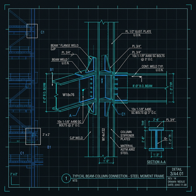 CAD Section Drawing